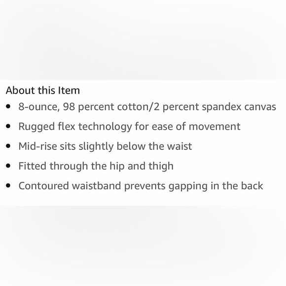 Carhartt Yukon Slim Fit Skinny Crawford Pants 18 NWT - Picture 13 of 16